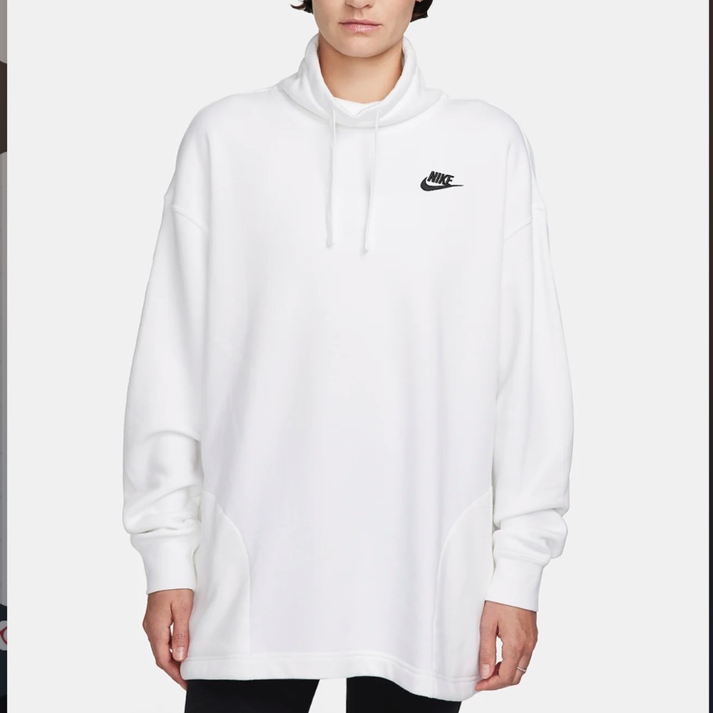 NIKE Oversized Mock-Neck Sweatshirt
